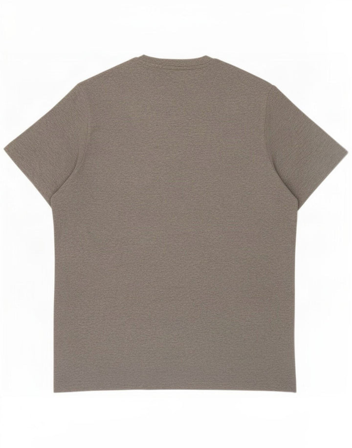 Weird Fish Herren T-Shirt Top Large Grau Baumwolle