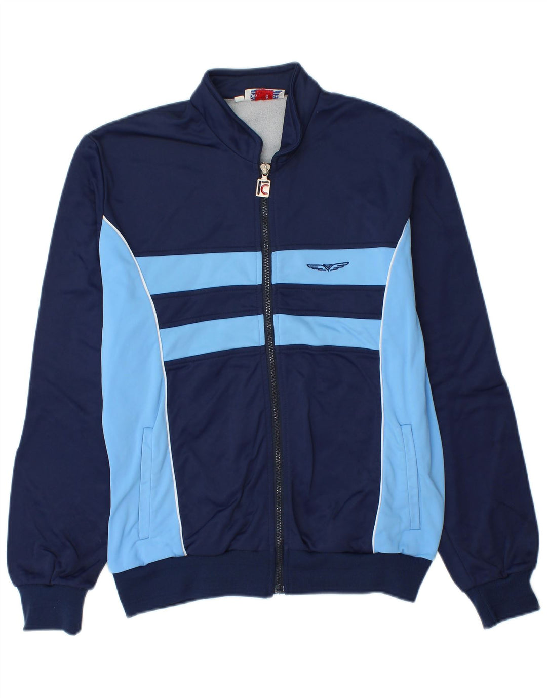 CAMPAGNOLO Herren-Trainingsanzugoberteil, Jacke, Größe 48, mittleres Marineblau, Farbblock