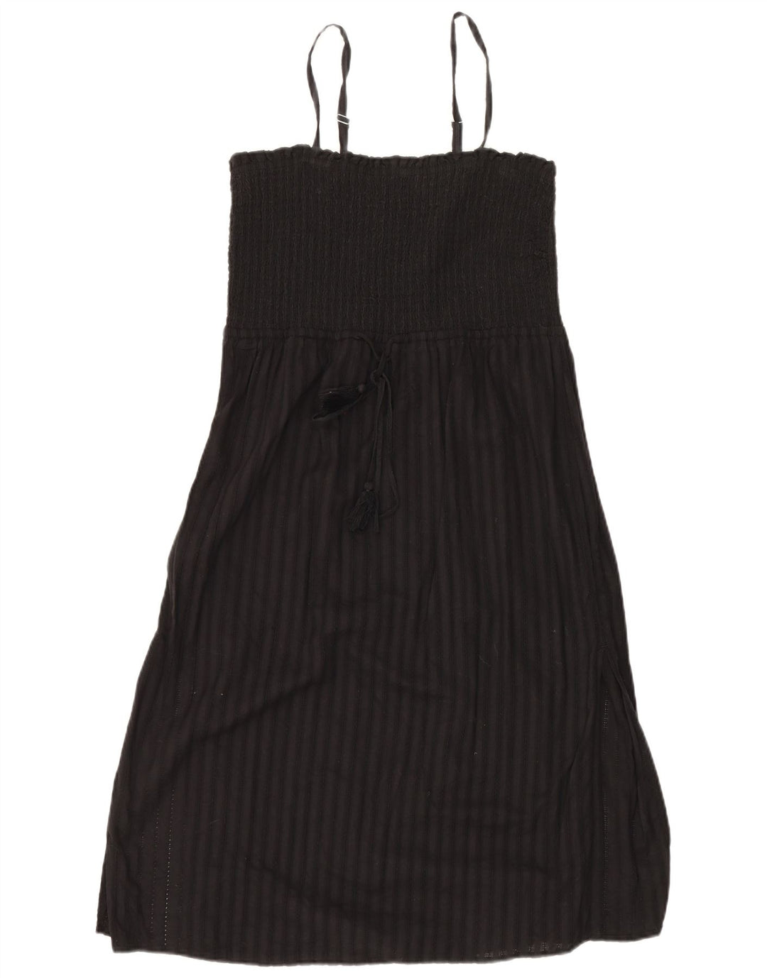Marks & Spencer Damen-Sommerkleid, UK 46, groß, schwarz gestreift, Baumwolle