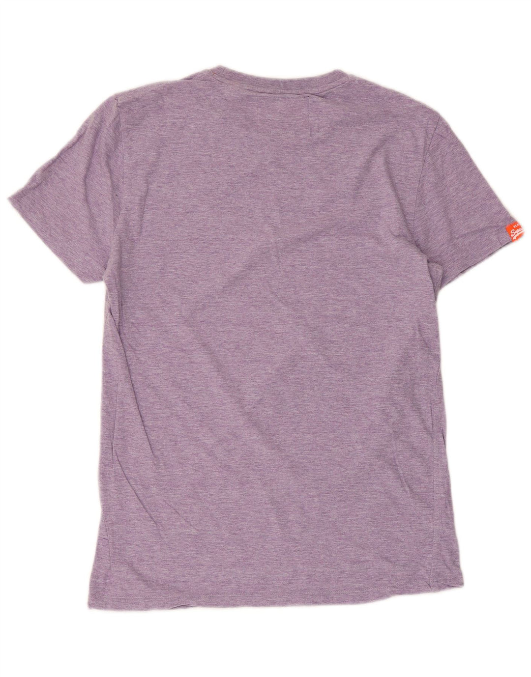 SUPERDRY Herren T-Shirt-Oberteil aus mittelvioletter Baumwolle