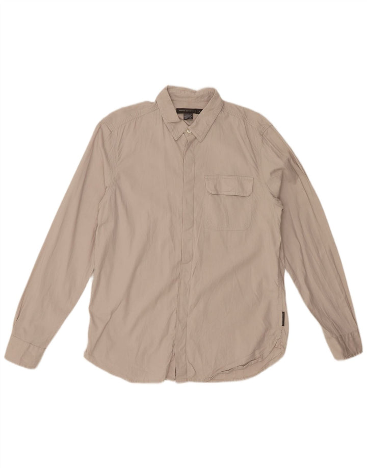FRENCH CONNECTION Herrenhemd mittelbeige Baumwolle