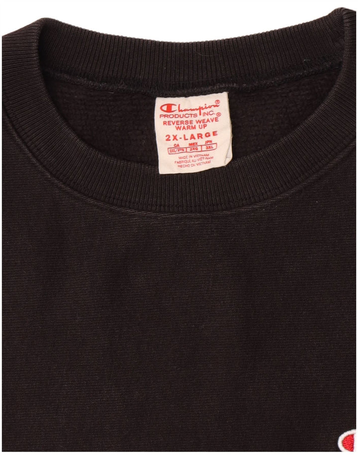 Champion Damen Sweatshirt Pullover UK 20 2XL Schwarz