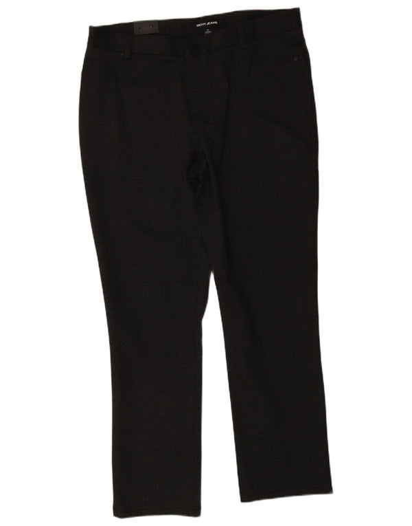 Dkny Herren Gerade Freizeithose XL W36 L29 Schwarz Polyester