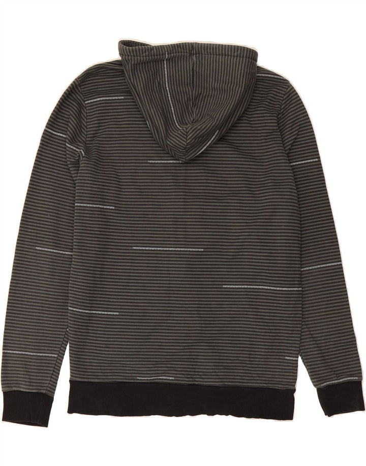 PUMA Mens Zip Hoodie Sweater XL Grey Striped Vintage Puma and Second-Hand Puma from Messina Hembry 