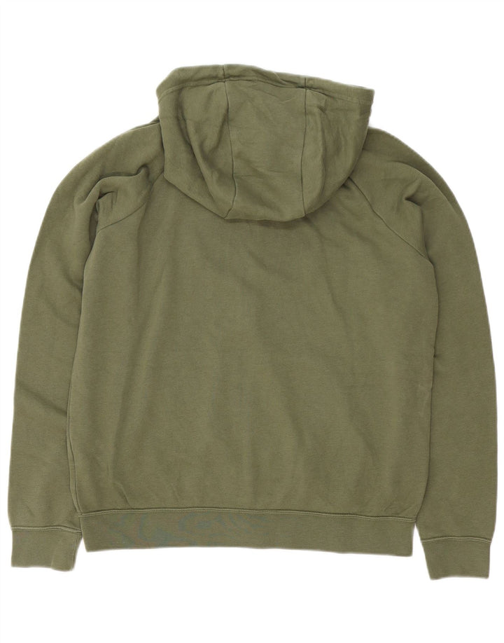 Nike Herren-Kapuzenpullover mit Reißverschluss, mittelgrüne Baumwolle