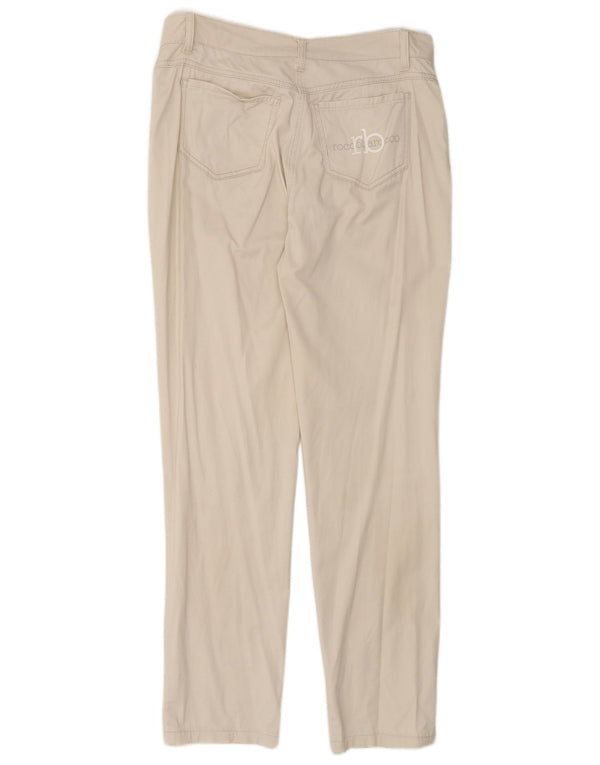 Roccobarocco Damen Slim Freizeithose EU 38 Medium W30 L31 Off White