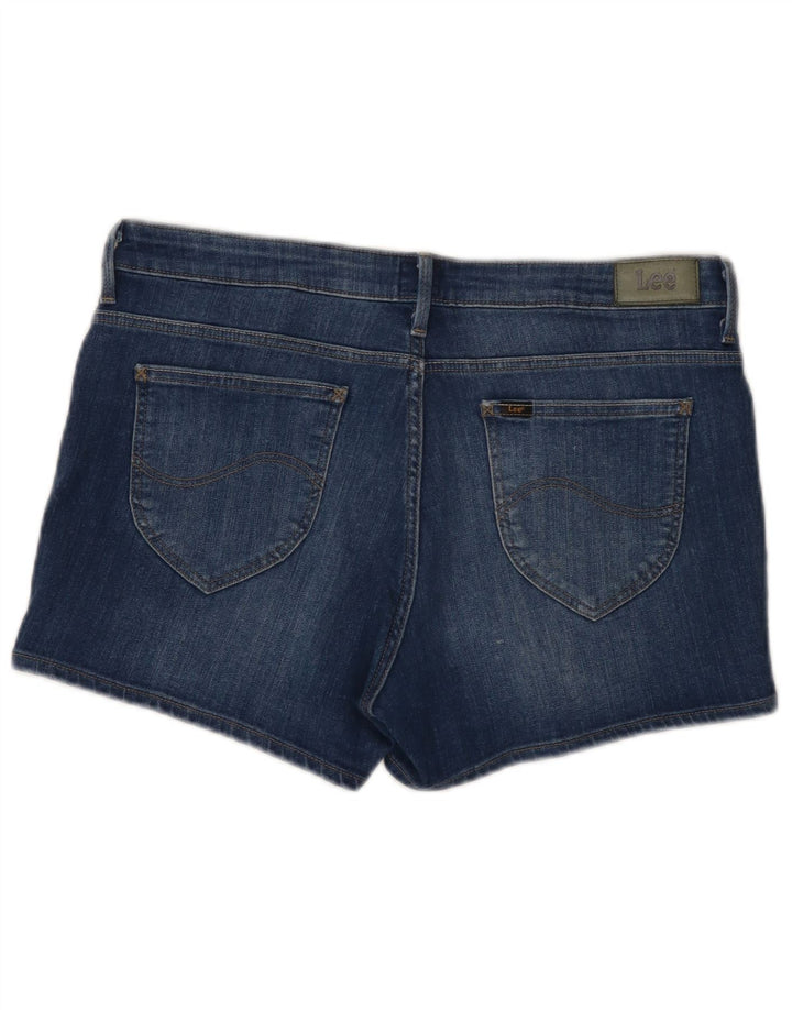Lee Damen Denim Hot Pants W31 Mittelblaue Baumwolle