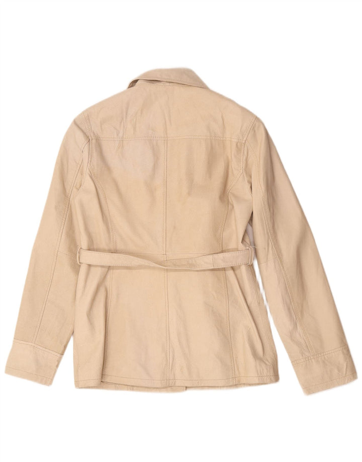 Conbipel Damen Lederjacke IT 42 Medium Beige Leder