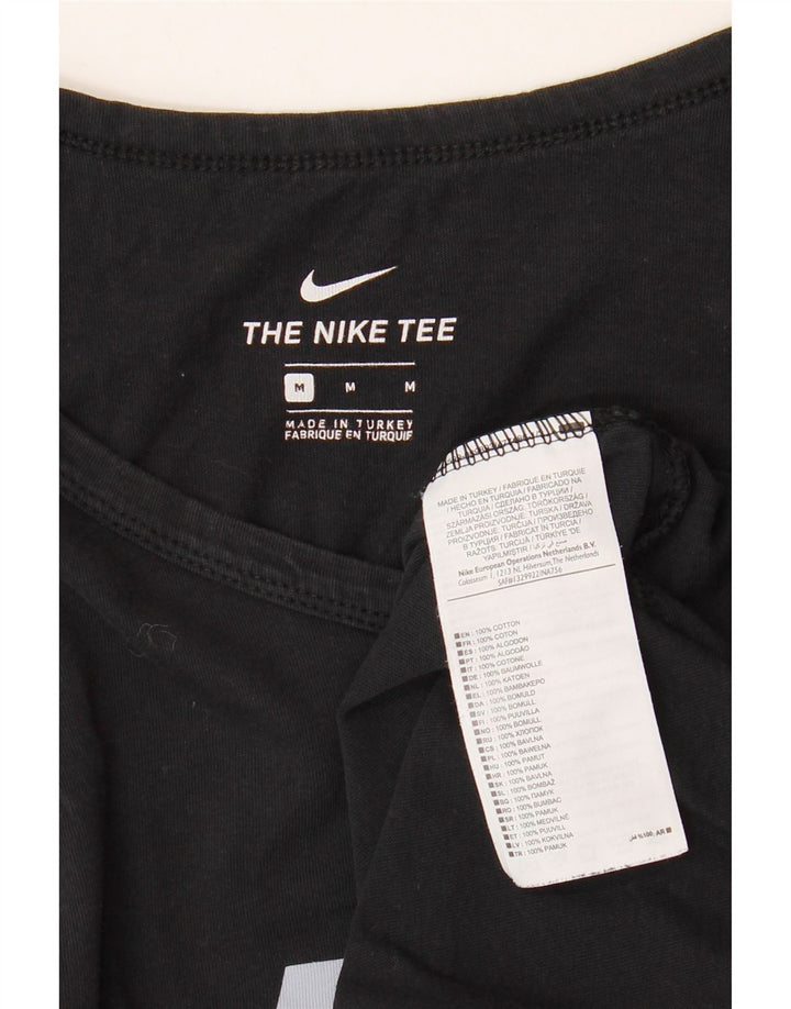NIKE Herren Grafik-Weste-Top aus mittelschwarzer Baumwolle