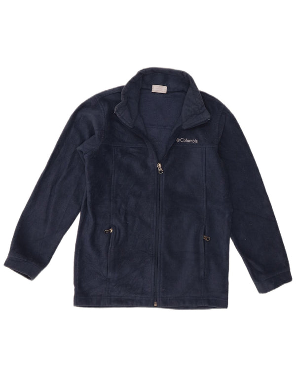 Columbia Fleecejacke für Mädchen, 10–11 Jahre, mittelgroß, marineblau, Polyester