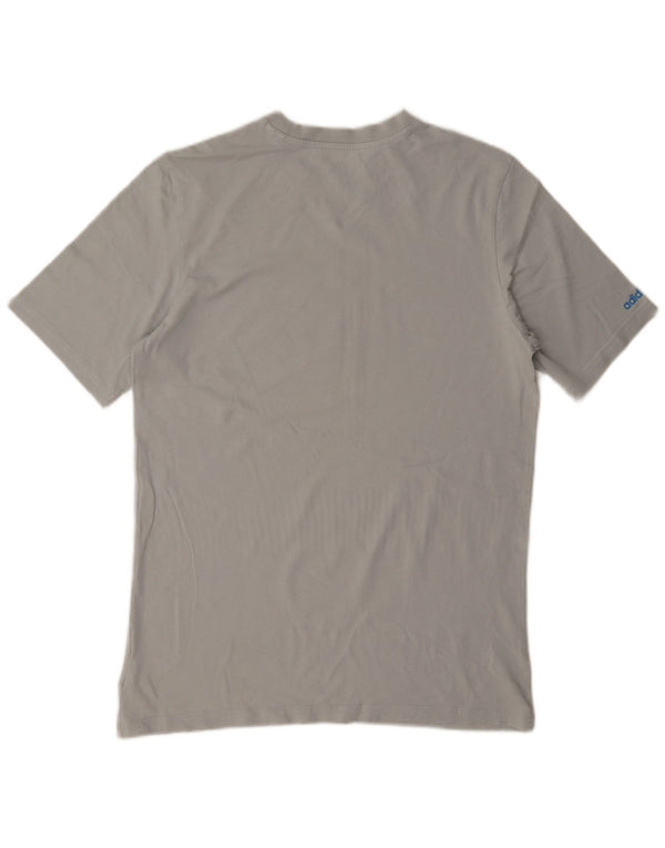 Adidas Jungen Grafik T-Shirt Top 15-16 Jahre Graue Baumwolle