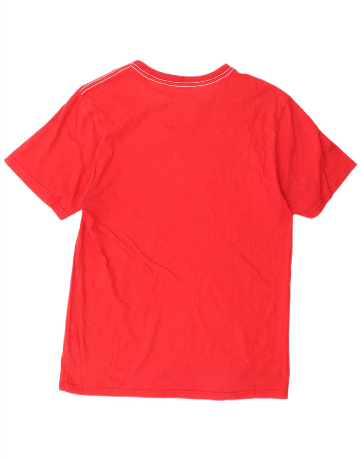 Adidas Herren Grafik-T-Shirt aus mittelroter Baumwolle