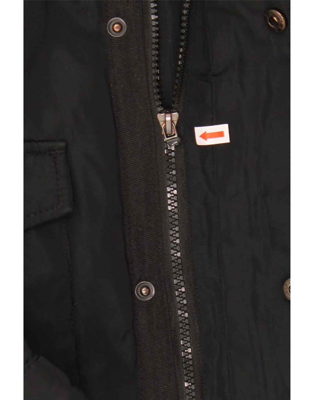 LIU JO Mens Military Jacket UK 38 Medium Black Polyester