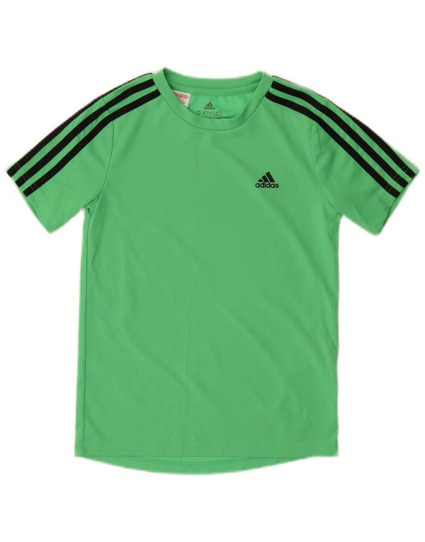 Adidas Jungen Aeroready T-Shirt Top 9–10 Jahre, grünes Polyester