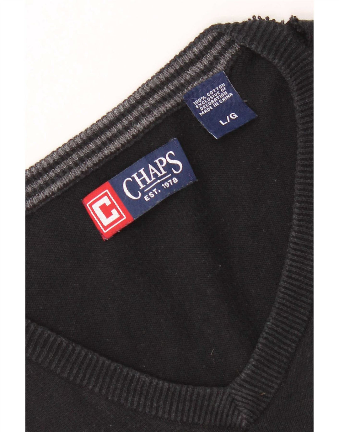 Chaps Herren-Tanktop, groß, marineblau, Baumwolle