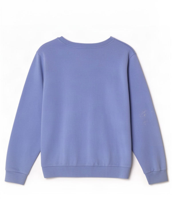 Marks & Spencer Damen Sweatshirt Pullover UK 20 2XL Blaue Baumwolle