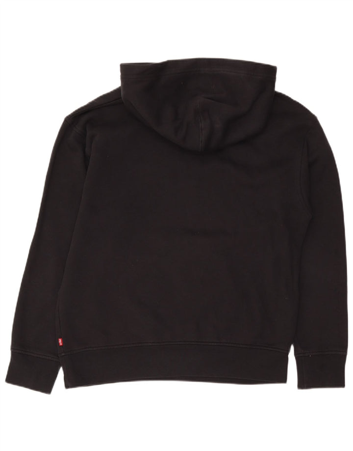 Levi's Herren-Kapuzenpullover mit Grafik, Größe S, schwarze Baumwolle