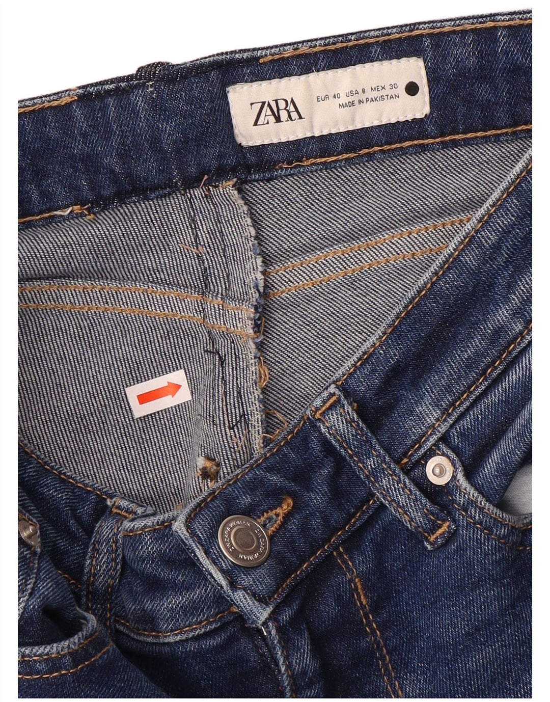 Zara Damen Skinny Jeans EU 40 Medium W30 L28 Blau