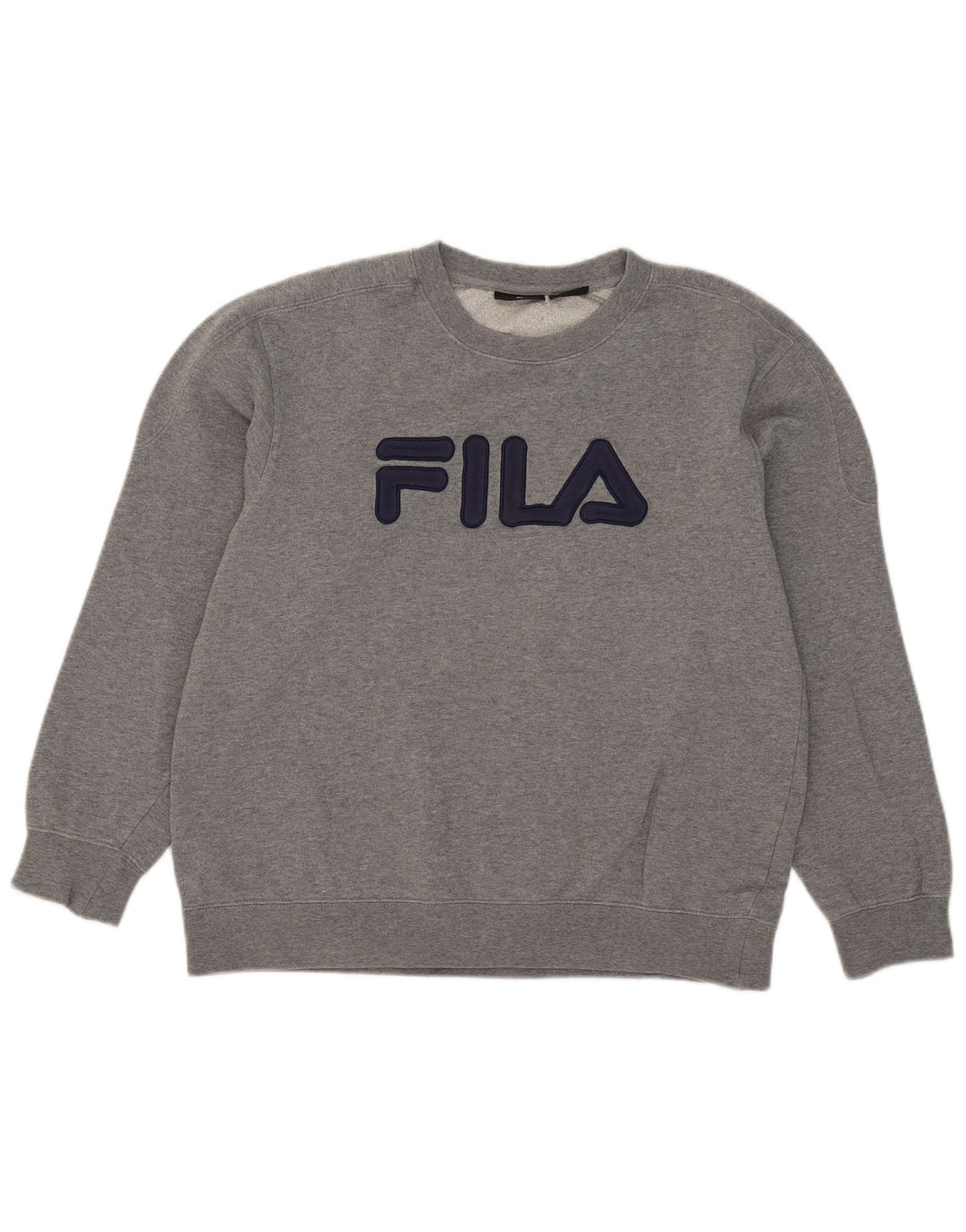 Fila Herren Grafik-Sweatshirt-Pullover, große graue Baumwolle