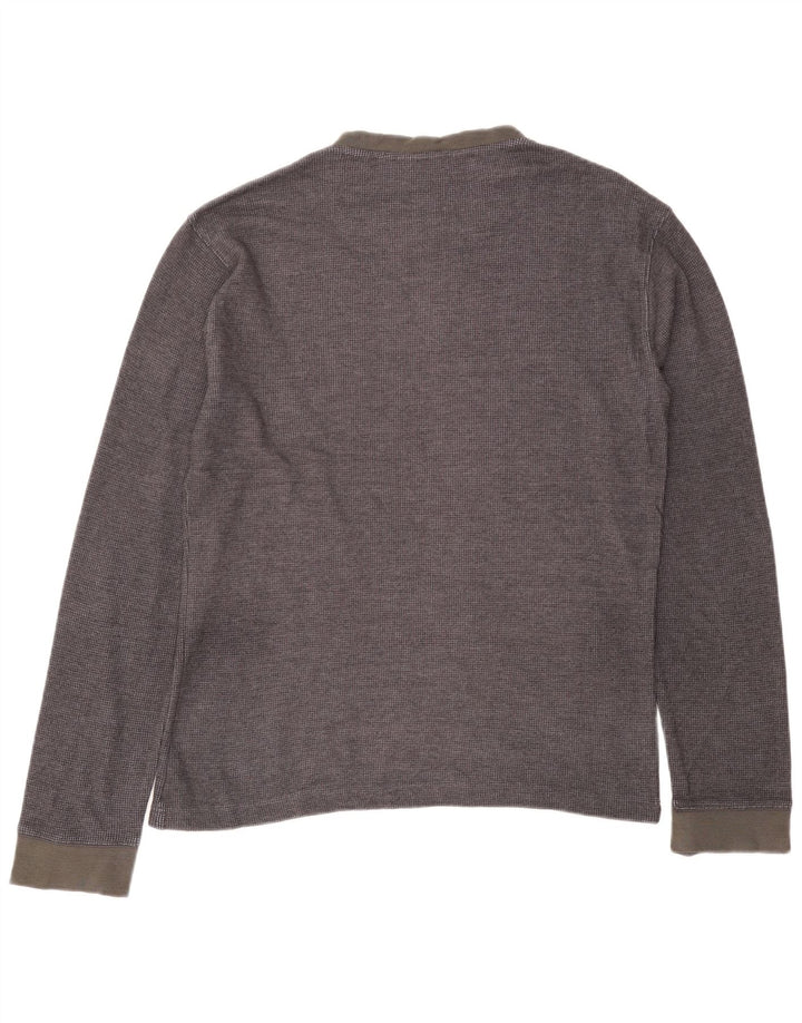 Penguin Herren-Top, langärmelig, Größe L, Grau