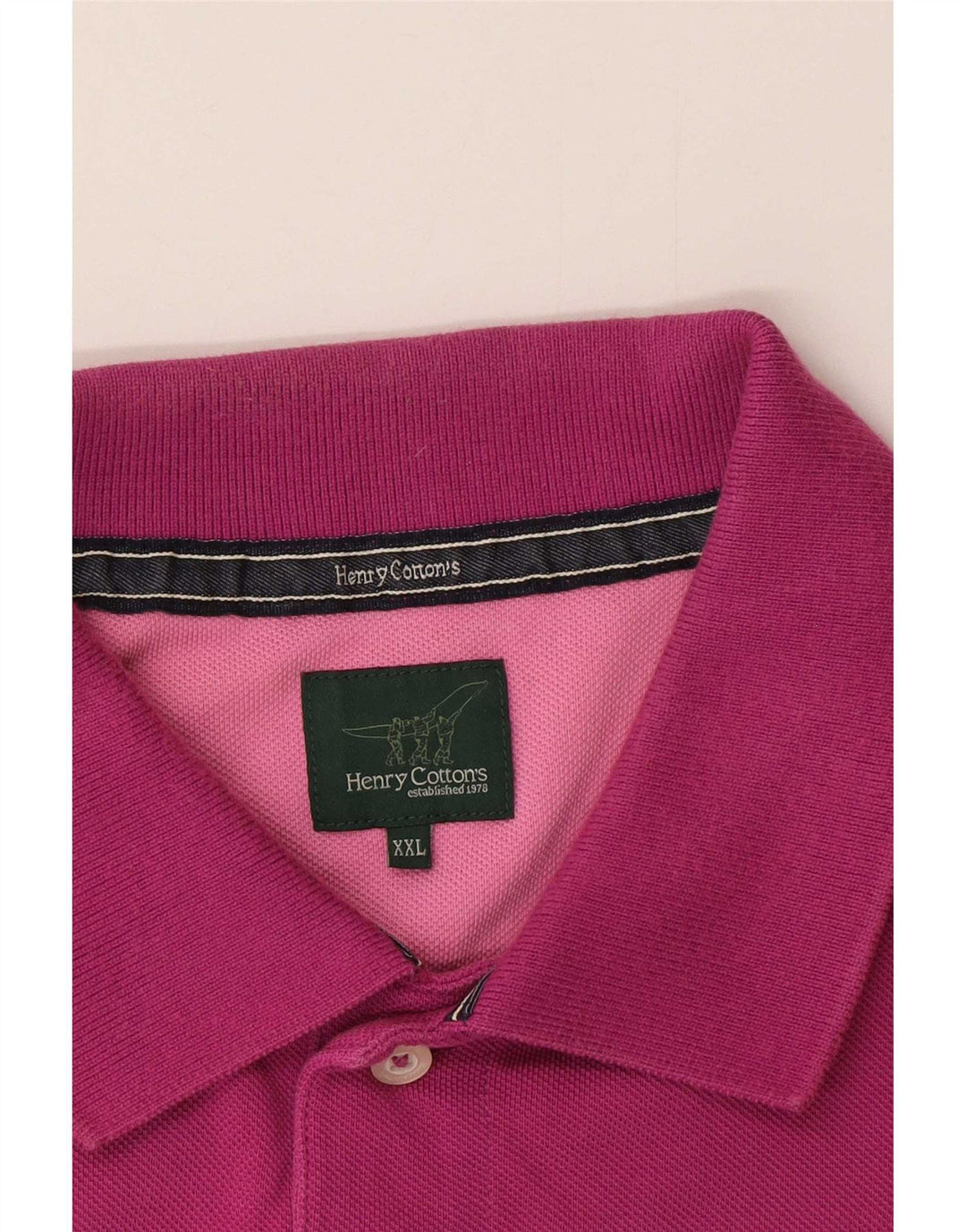 Henry Cottons Herren Poloshirt 2XL Rosa