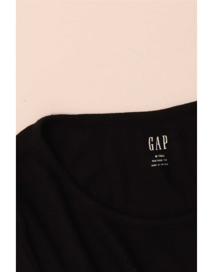 Gap Womens Tall T-Shirt Top UK 14 Medium Schwarz