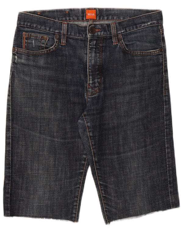 Hugo Boss Herren Jeansshorts W30 Mittelblau