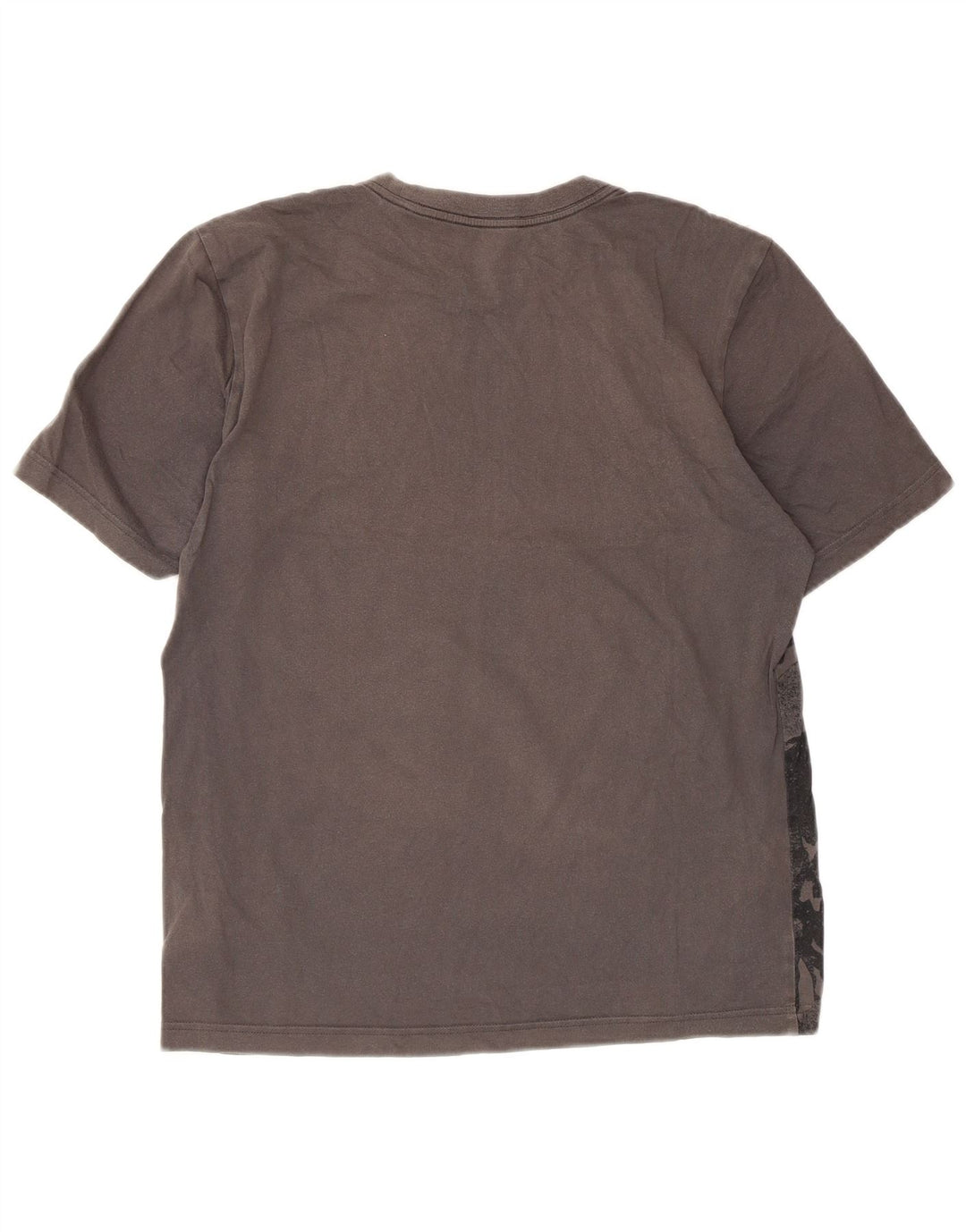 Adidas Herren-T-Shirt mit abstraktem Muster, klein, aus grauer Baumwolle