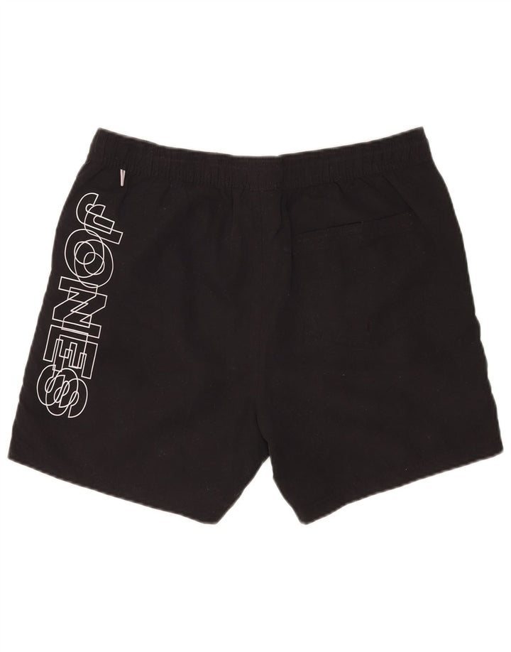 Jack & Jones Herren Badeshorts mit Grafik, Mittelschwarz, Polyester