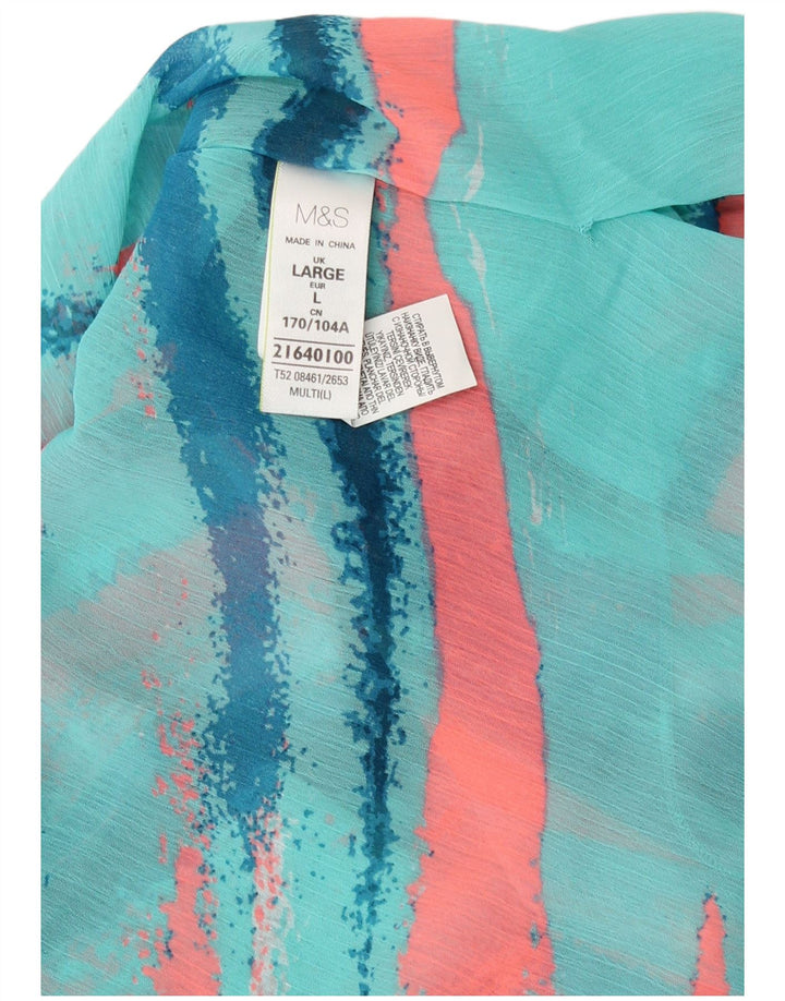 Marks & Spencer Damen-Kaftan-Kleid, Größe 46, groß, mehrfarbig, gestreift