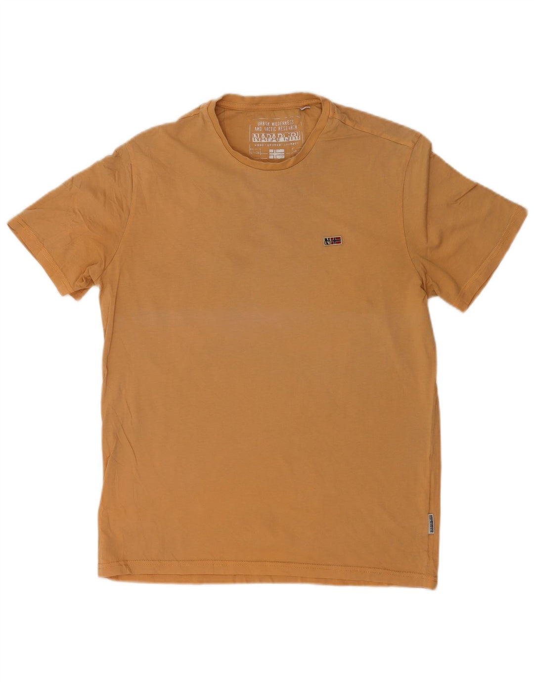 Napapijri Herren T-Shirt Top Large Beige Baumwolle
