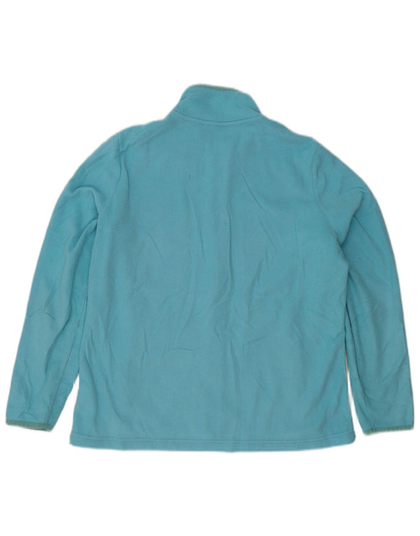 Marks & Spencer Damen Fleecejacke UK 16 Large Blau Polyester