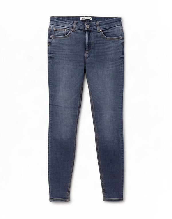 Zara Damen Skinny Jeans EU 36 XS W26 L28 Blau