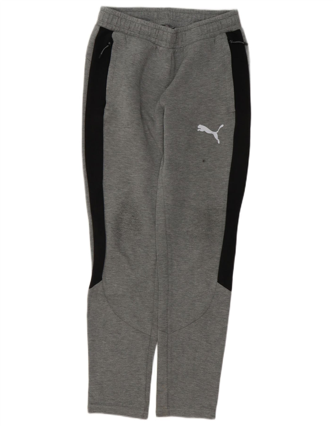 Puma Herren-Trainingshose, Größe S, Grau, Colourblock-Baumwolle