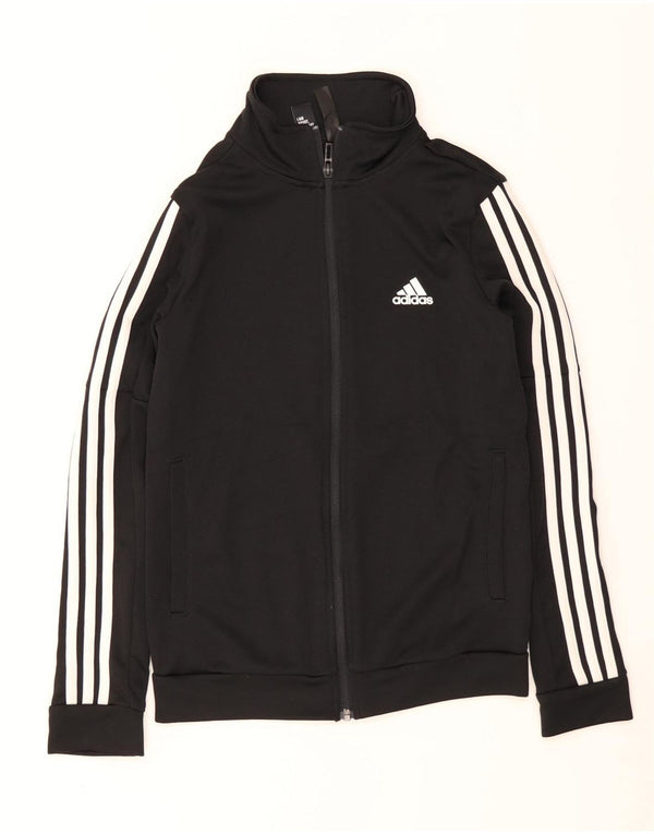 Adidas Damen Trainingsanzug Top Jacke UK 4/6 XS Schwarz Polyester