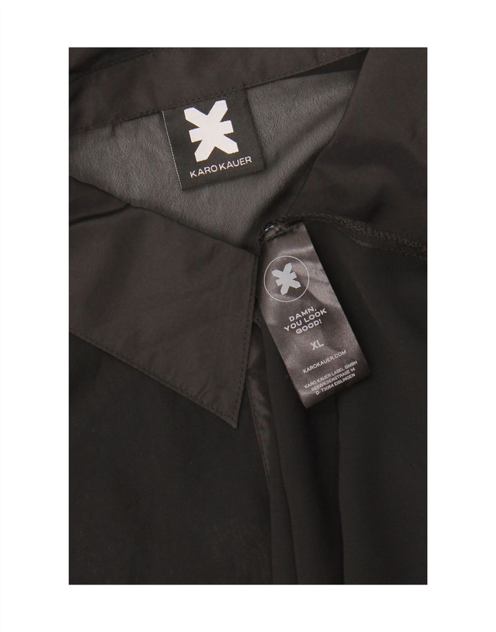 KARO KAUER Mens Graphic Shirt XL Black Polyester