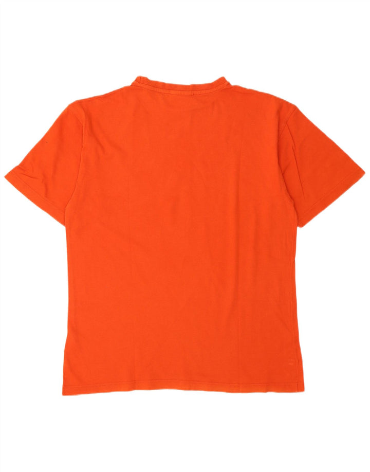 REEBOK Herren Grafik T-Shirt Top XS Orange Baumwolle