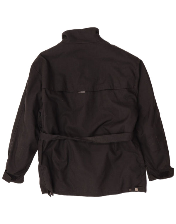 Clover Herren Racer Jacke UK 42 XL Schwarz Polyamid