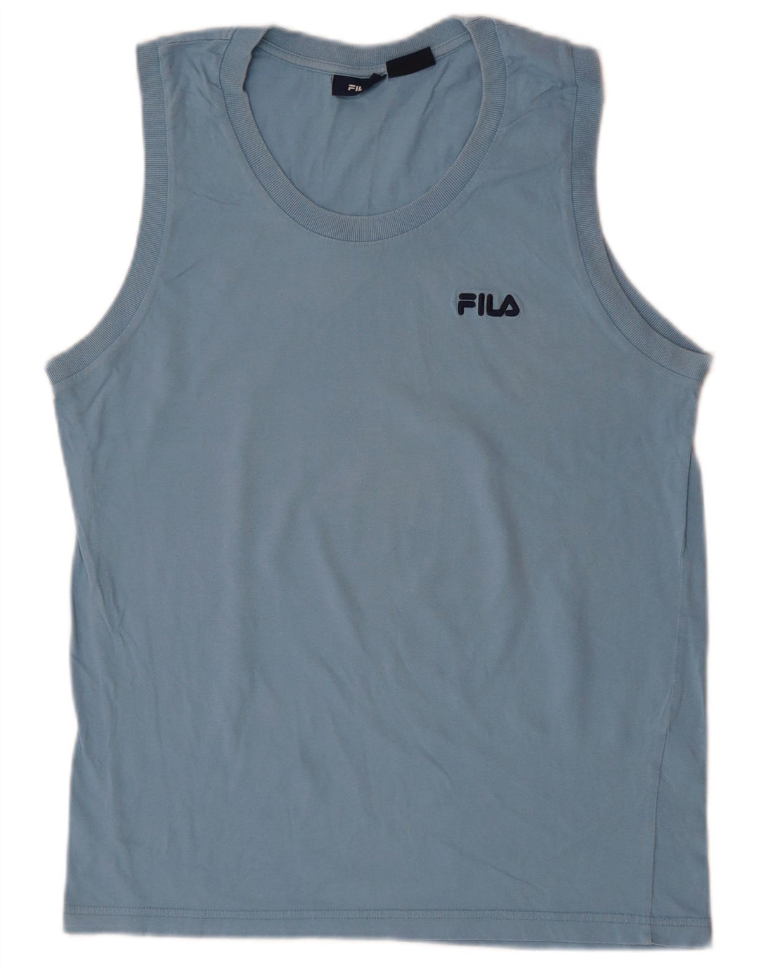 FILA Herren-Trägershirt aus mittelblauer Baumwolle