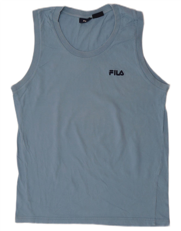 FILA Herren-Trägershirt aus mittelblauer Baumwolle