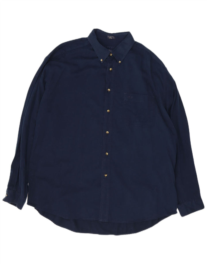 Dockers Herrenhemd XL Marineblau aus Baumwolle