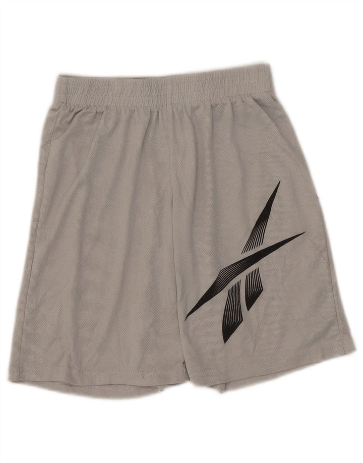 Reebok Graphic Sportshorts für Jungen, 11–12 Jahre, graues Polyester
