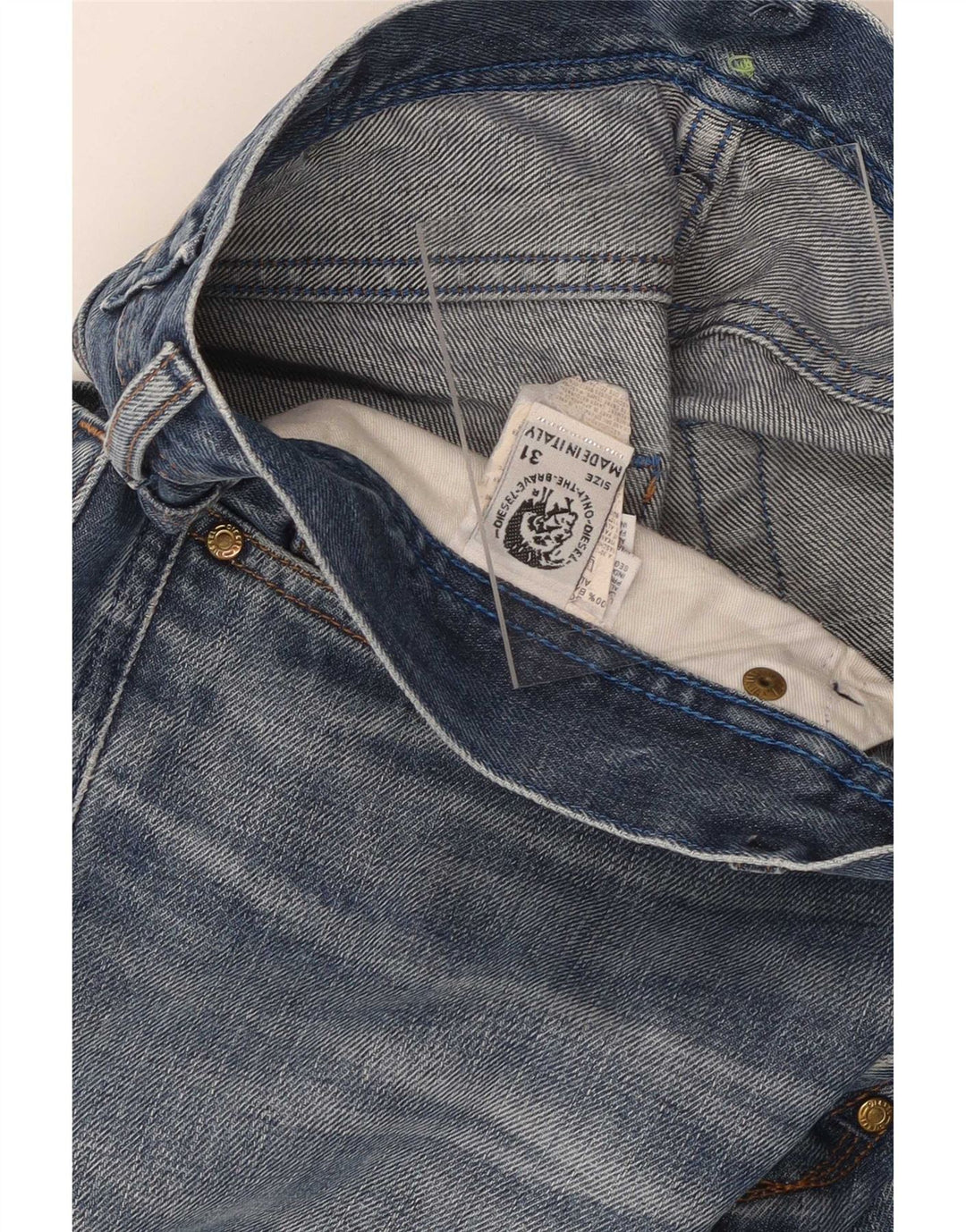 Diesel Herren Slim Jeans W31 L29 Blaue Baumwolle