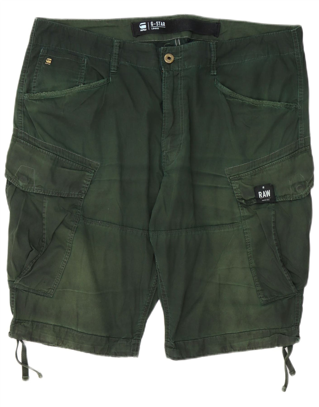 G-STAR Herren-Cargoshorts mit lockerer Passform, W40, XL, grüne Baumwolle