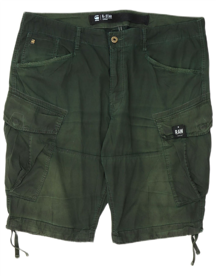 G-STAR Herren-Cargoshorts mit lockerer Passform, W40, XL, grüne Baumwolle