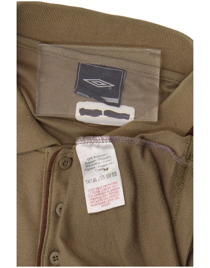 UMBRO Herren-Poloshirt, groß, Khaki, Polyester