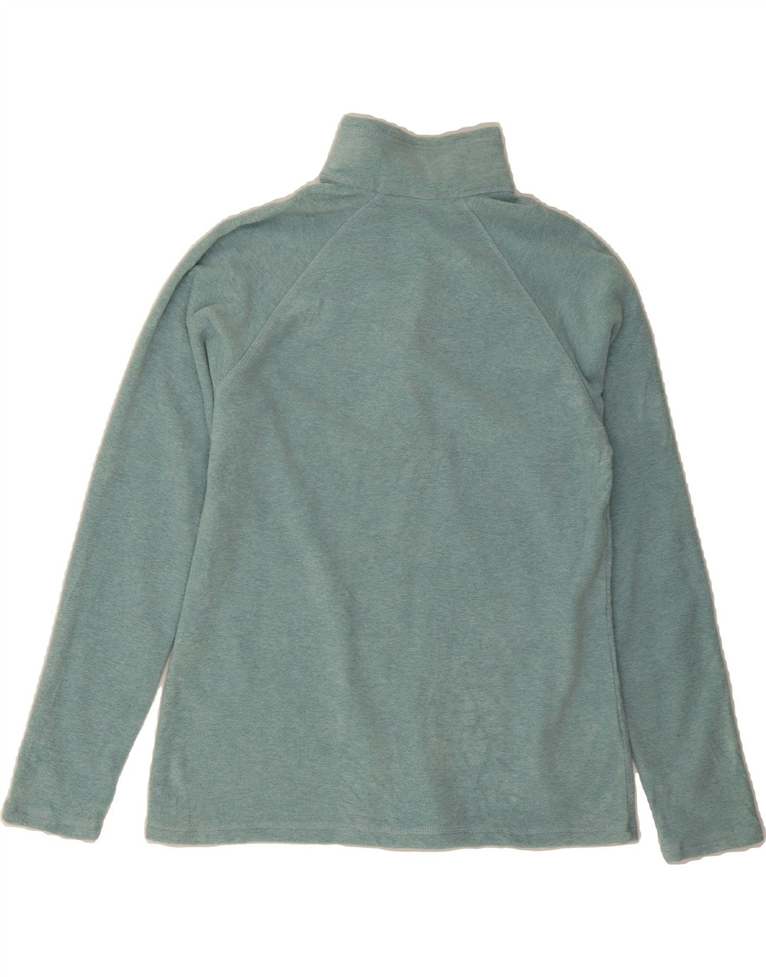EDDIE BAUER Womens Zip Neck Fleece Jumper UK 14 Medium Blue Polyester Vintage Eddie Bauer and Second-Hand Eddie Bauer from Messina Hembry 