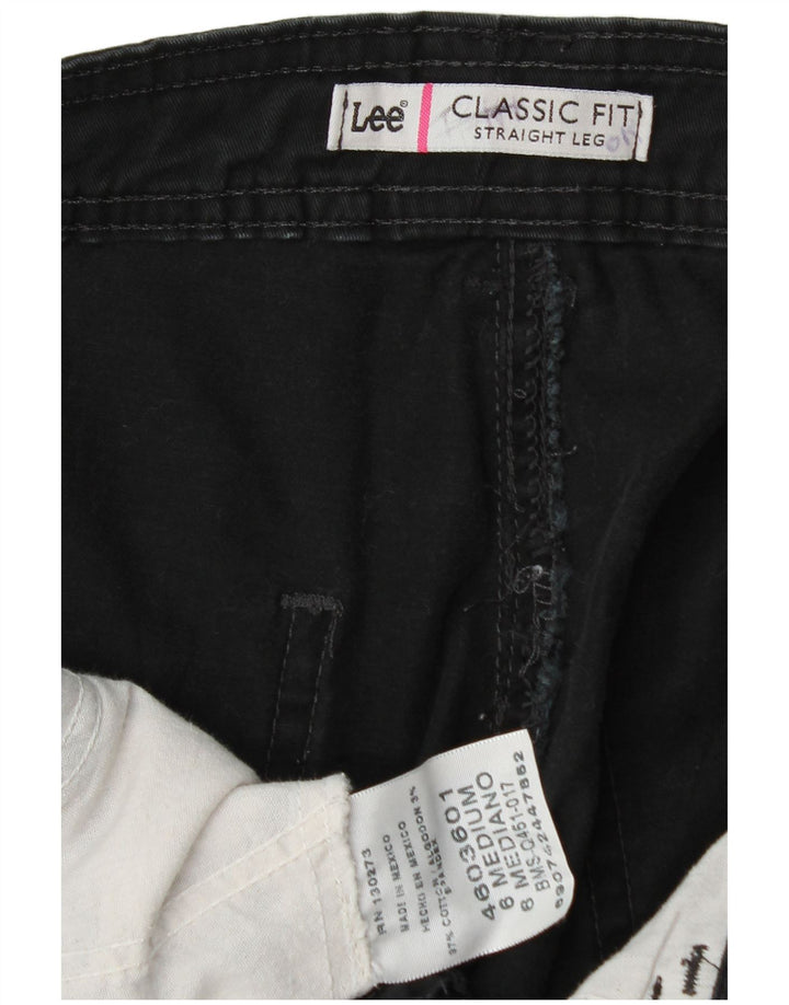 Lee Damen-Freizeithose mit klassischer Passform, US 6, M, B30, L31, schwarze Baumwolle