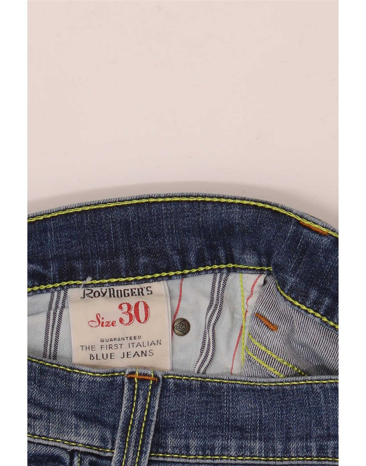 Roy Rogers Damen Slim Jeans W30 L34 Blaue Baumwolle