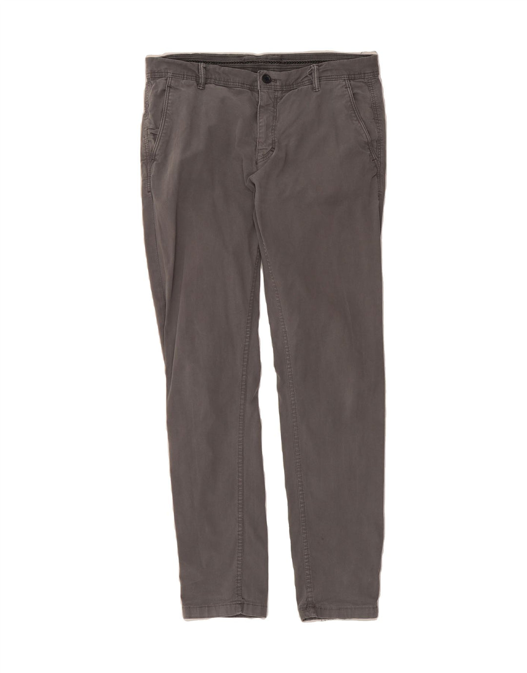ZARA Mens Slim Chino Trousers EU 42 Large W32 L30 Grey Vintage Zara and Second-Hand Zara from Messina Hembry 